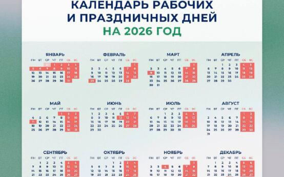 Новогодние каникулы продлятся 12 дней в 2026 году — с 31 дек…