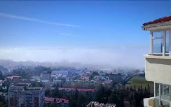 Море скрылось за плотным туманом в СочиПодписаться | Прислат…