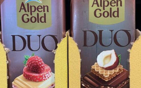 Alpen Gold сделал шоколад с вафлей и лесным орехом и шоколад…